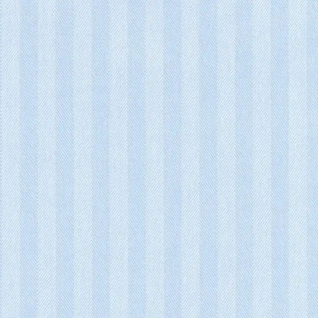 A close view of a blue stripe shirt cloth swatch