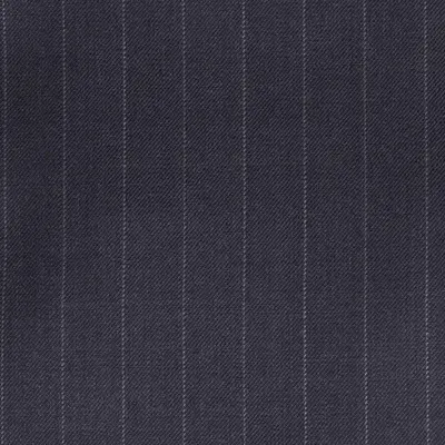Close photograph of charcoal stripe suiting cloth, LF-021