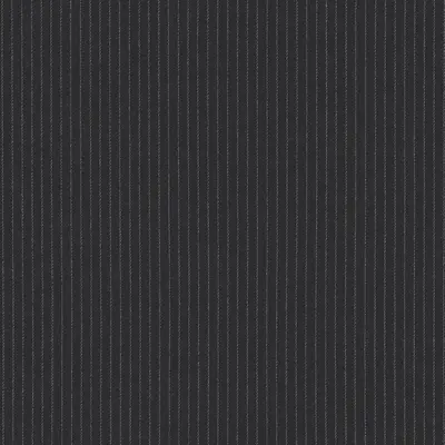 Close photograph of charcoal stripe suiting cloth, LF-022