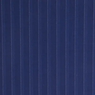 Close photograph of blue stripe suiting cloth, LF-046