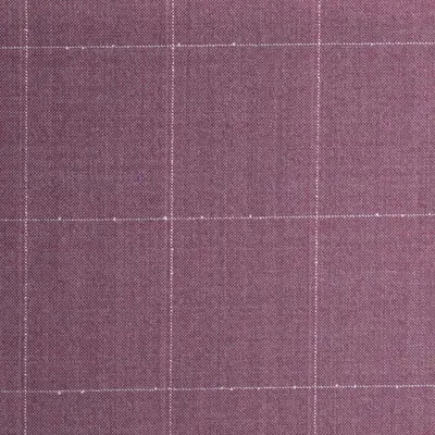 Close photograph of pink check suiting cloth, LF-083
