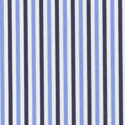Close photograph of blue stripe shirting cloth, LF-097