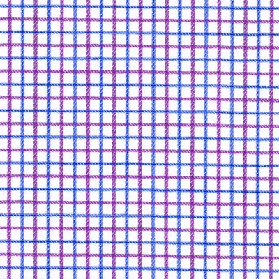 Close photograph of white check shirting cloth, LF-112