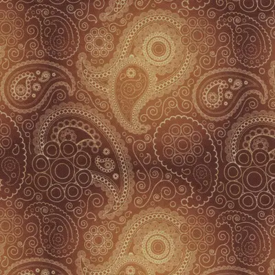 Close photograph of brown print lining cloth, LF-120